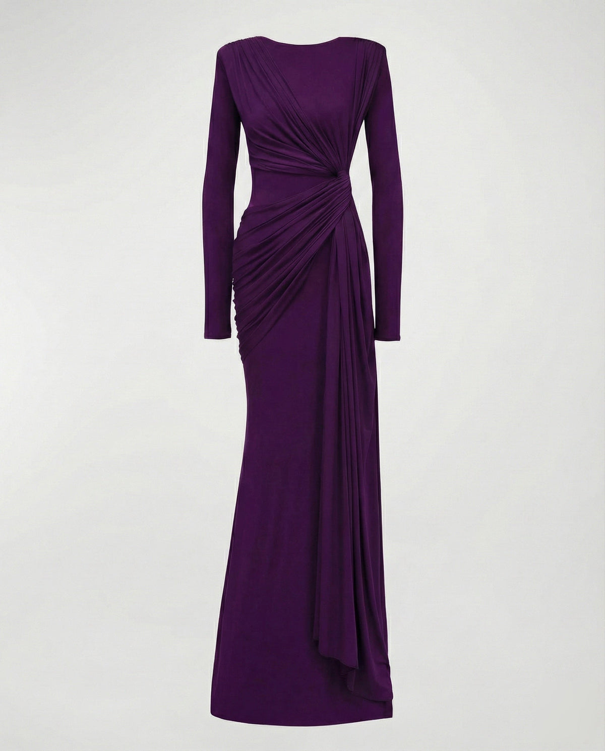 Women's Flowing Twist-Waist Jersey Evening Dress Avellé