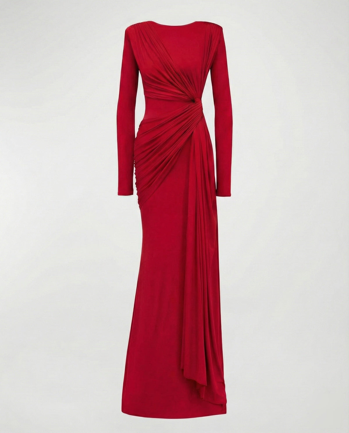 Women's Flowing Twist-Waist Jersey Evening Dress Avellé