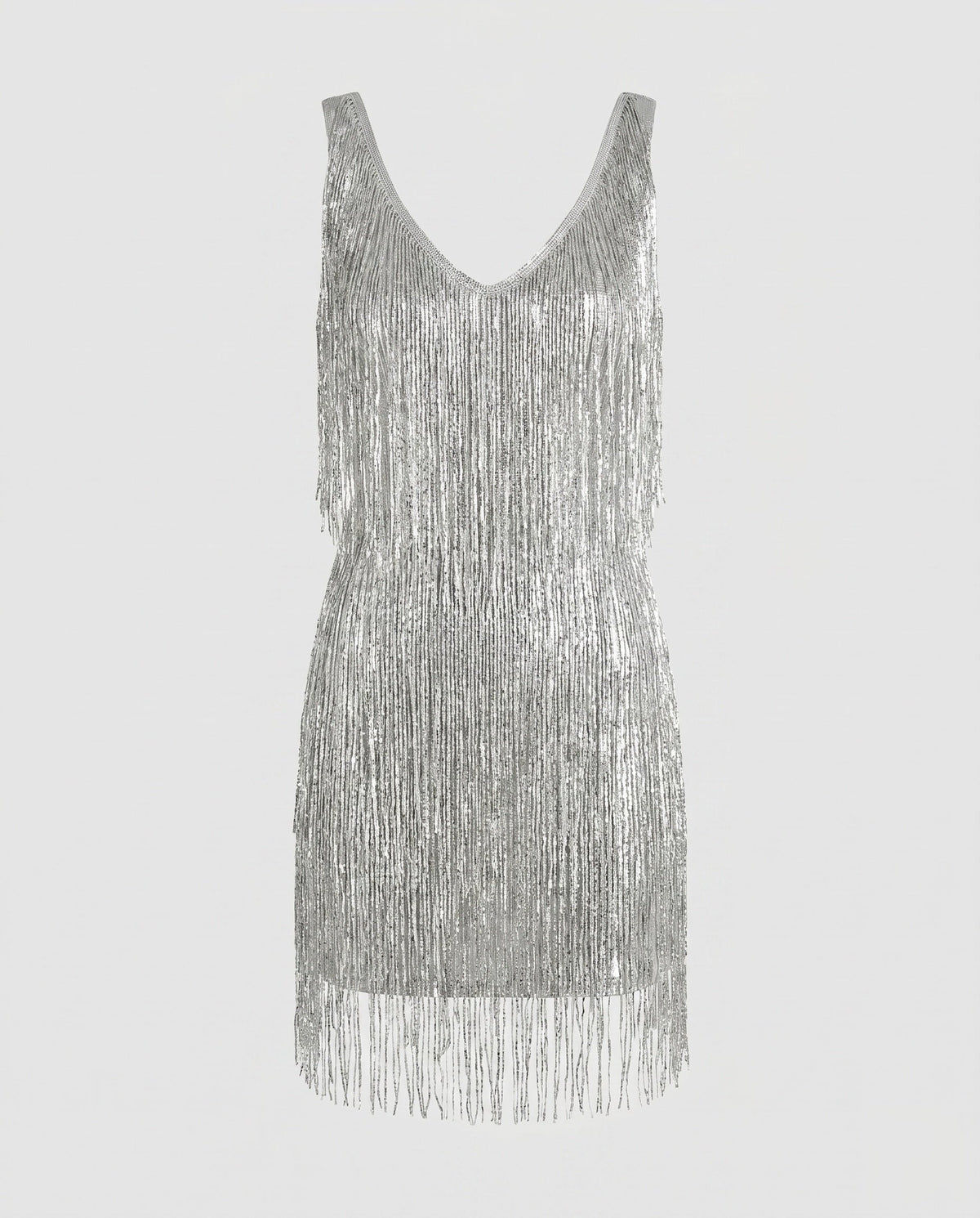 Women's Glamorous Fringe Mini Dress