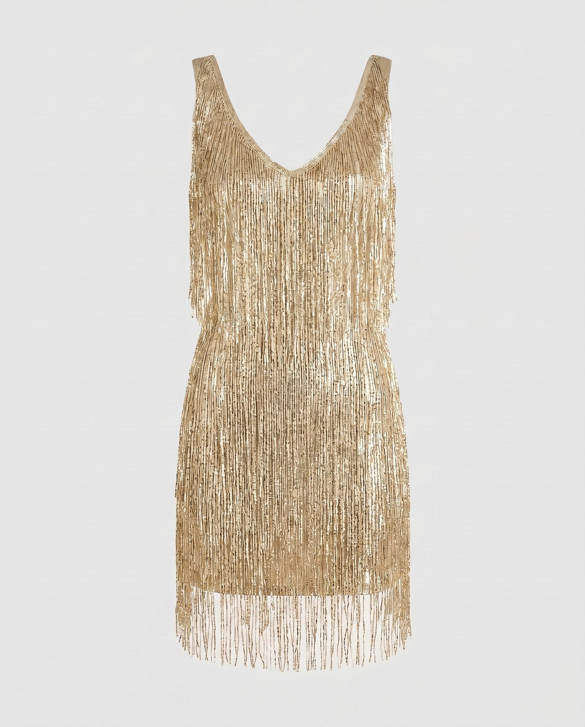 Women's Glamorous Fringe Mini Dress
