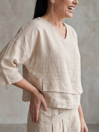 Women's Layered Wide-Leg Set
