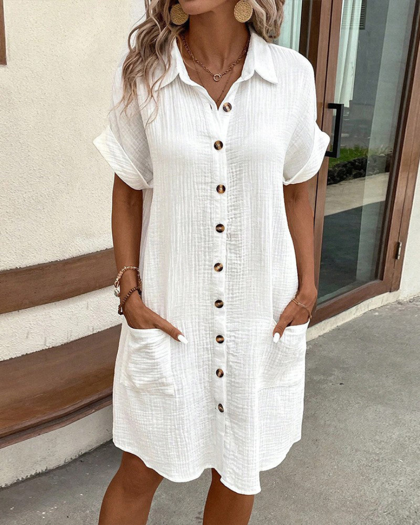 Women's Lightweight Breathable Shirt Dress for the Office
