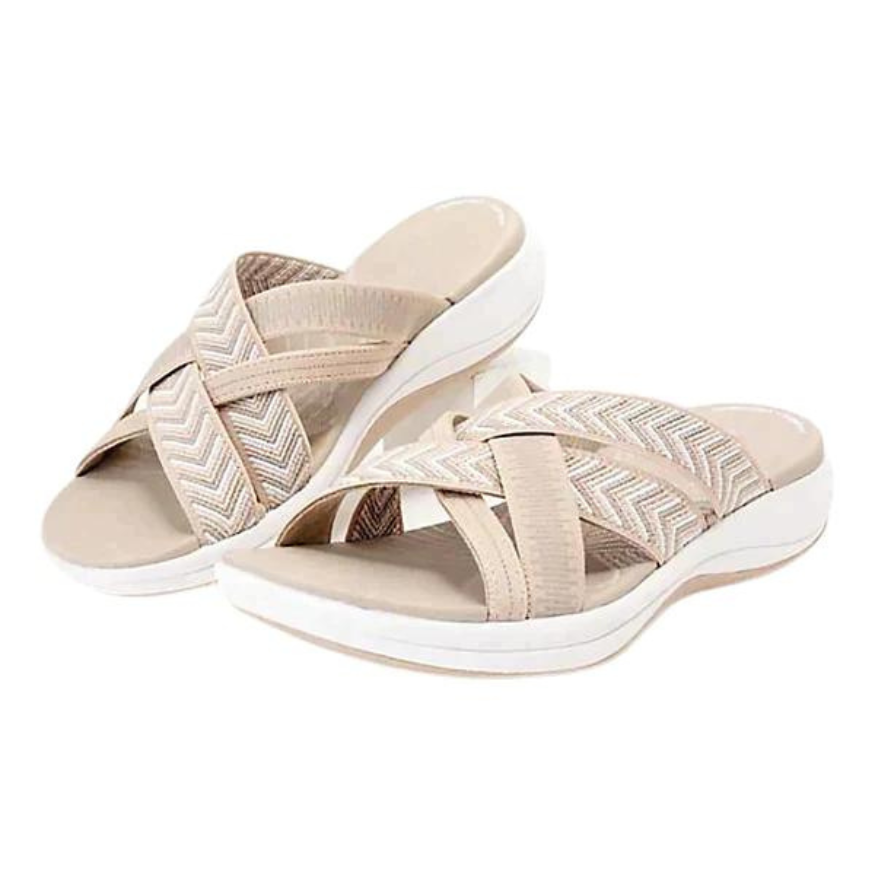 Women's Lightweight Slide Sandals with Shock-Absorbing Insoles