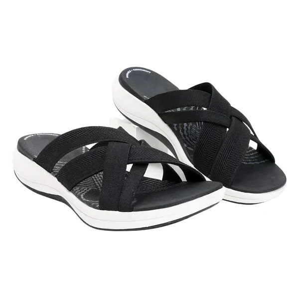 Women's Lightweight Slide Sandals with Shock-Absorbing Insoles
