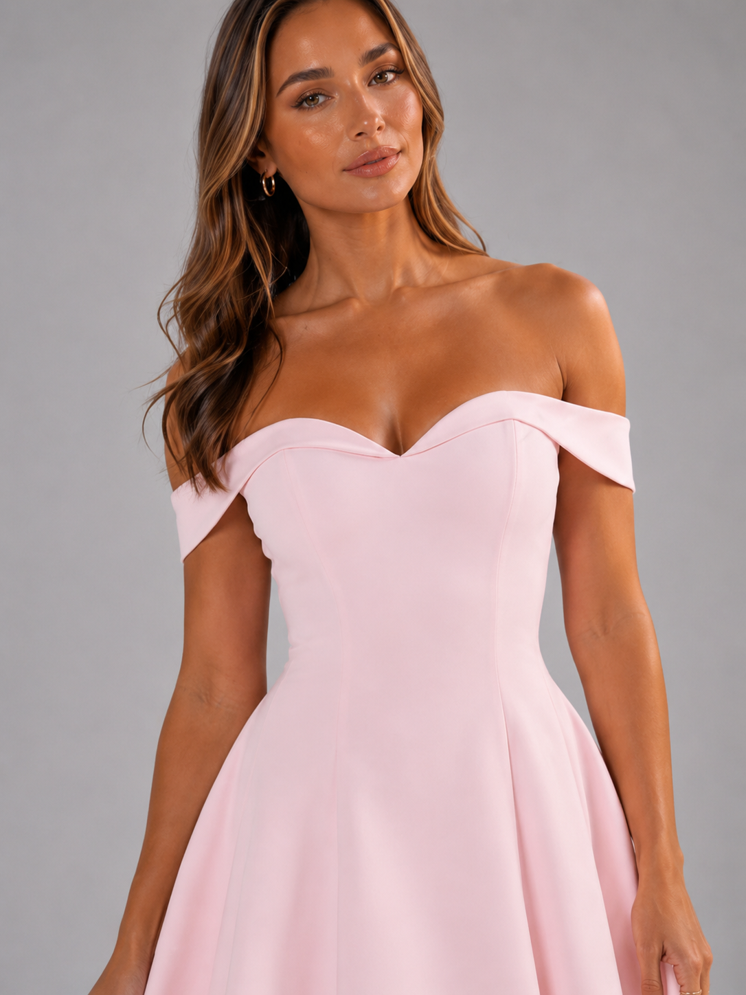 Women's Off-Shoulder Sweetheart A-Line Mini Homecoming Dress