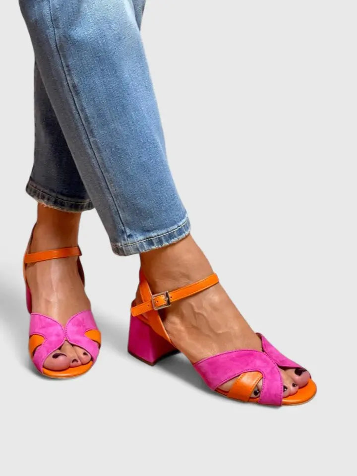 Women's Orthopedic Block Heel Ankle Strap Sandals
