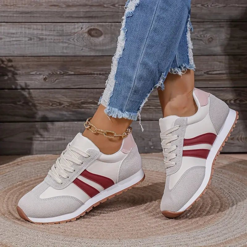 Women's Orthopedic Cushioned Lace-Up Low-Top Sneakers