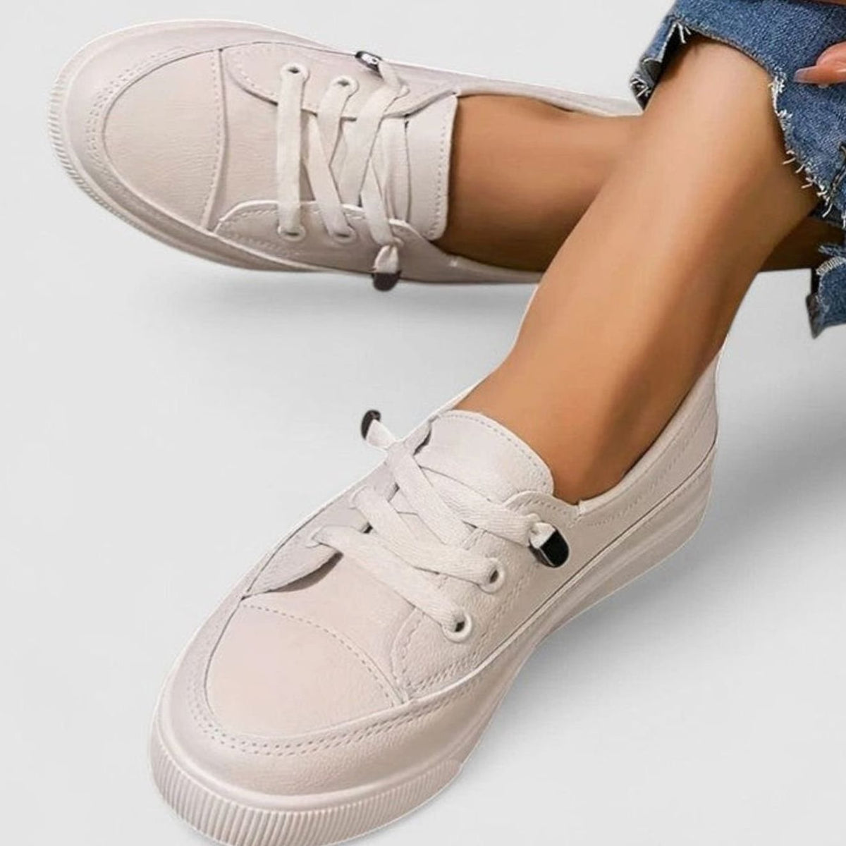 Women's Orthopedic Lace-Up Cushioned Casual Sneakers