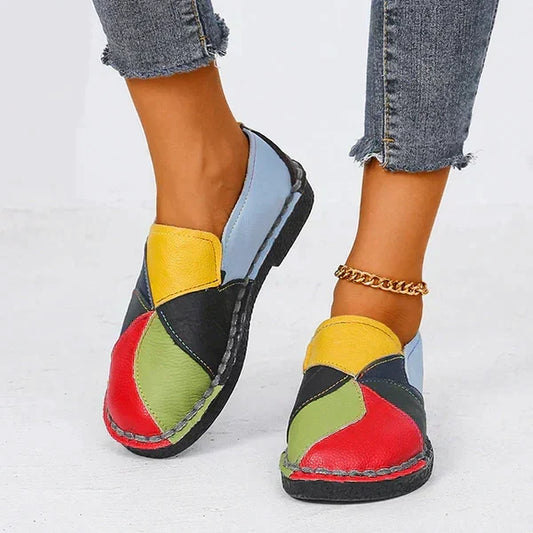 Women's Orthopedic Slip-On Shoes – Comfortable and Breathable Textile