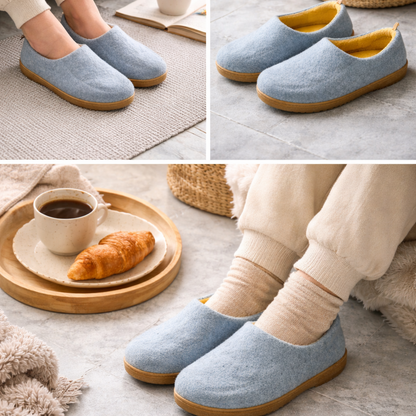 Women's Orthopedic Slippers with Hard Sole - Warm Slippers