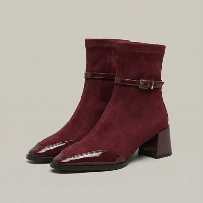 Women's Orthopedic Square-Toe Ankle Boots
