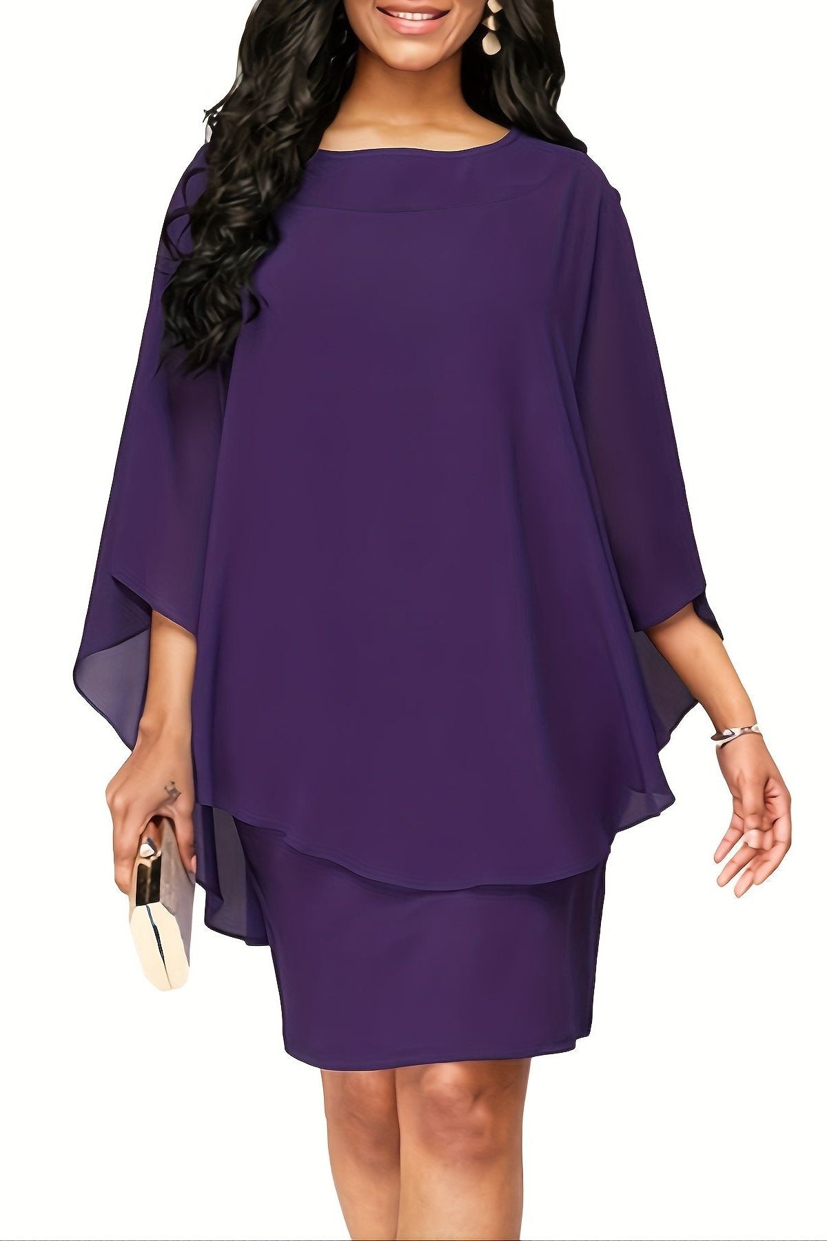 Women's Printed Relaxed Midi Dress