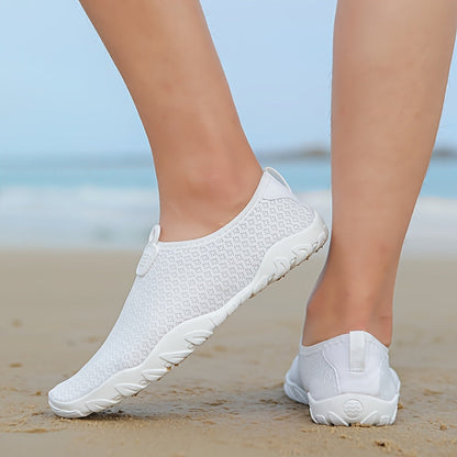 Women's Quick-Drying Breathable Mesh Water Shoes with Non-Slip Rubber Sole for Beach & Swimming