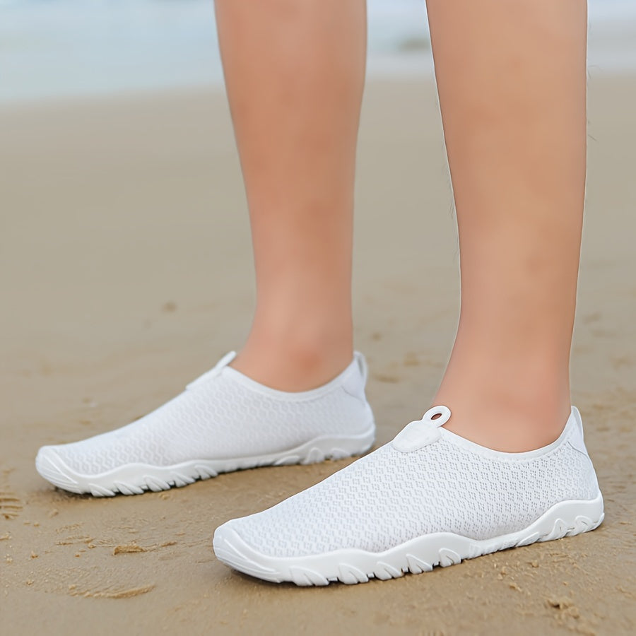 Women's Quick-Drying Breathable Mesh Water Shoes with Non-Slip Rubber Sole for Beach & Swimming