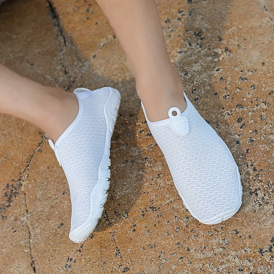 Women's Quick-Drying Breathable Mesh Water Shoes with Non-Slip Rubber Sole for Beach & Swimming