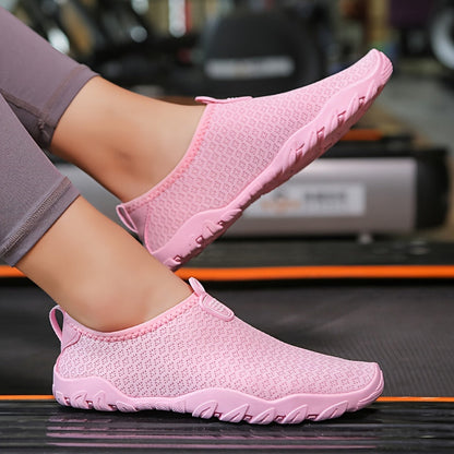 Women's Quick-Drying Breathable Mesh Water Shoes with Non-Slip Rubber Sole for Beach & Swimming
