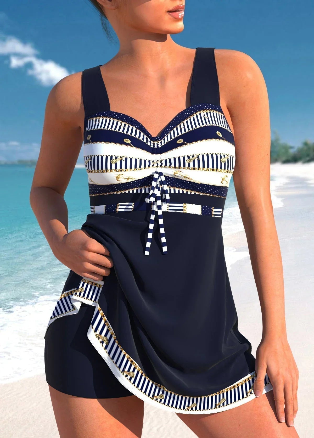 Women's Quick-Drying Swimdress with Flattering Fit