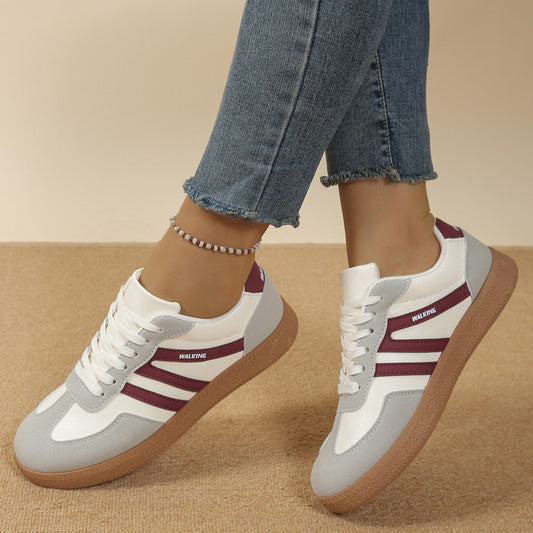 Women's Retro Sneakers with Non-Slip Rubber Sole