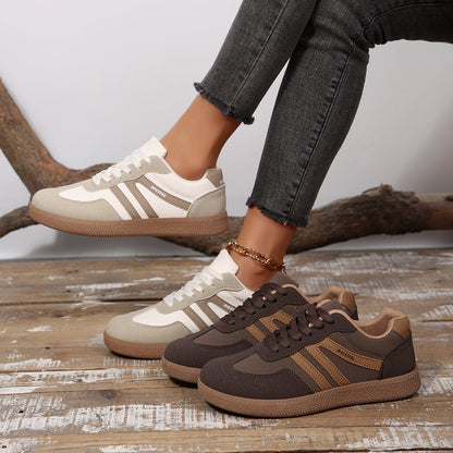 Women's Retro Sneakers with Non-Slip Rubber Sole