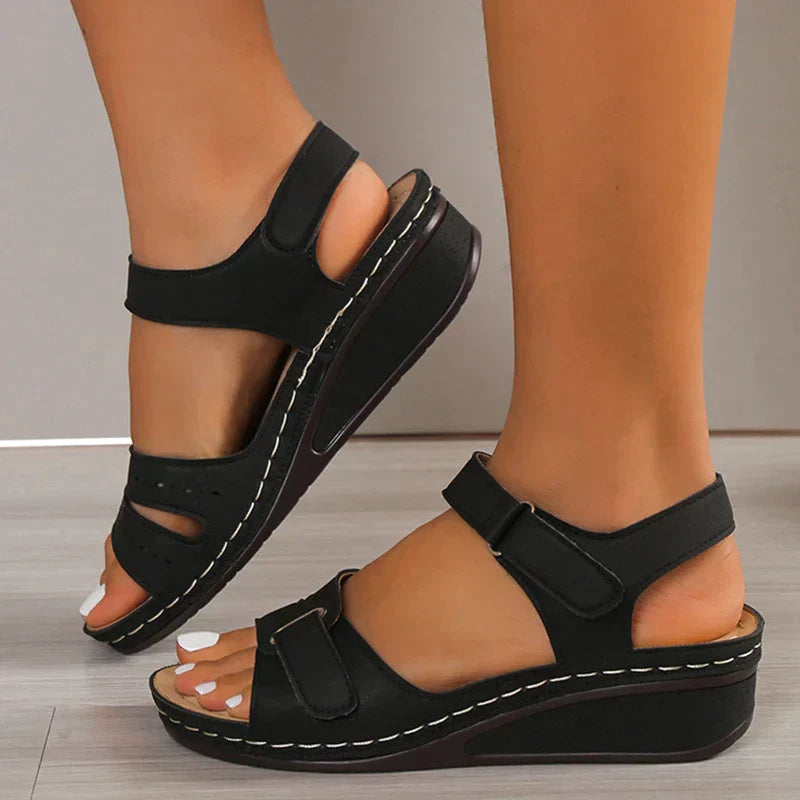 Women's Sandals with Elegant Gold Finish, Delicate Design & Luxurious Look