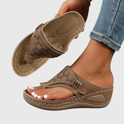 Women's Slip-On Orthopedic Wedge Sandals with Arch Support