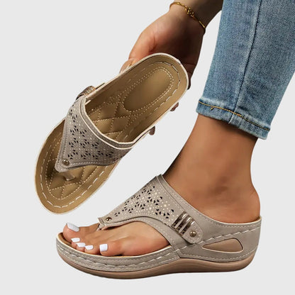 Women's Slip-On Orthopedic Wedge Sandals with Arch Support