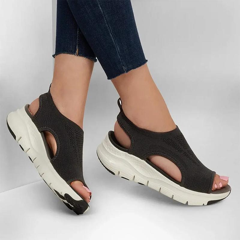 Women's Slip-On Summer Sandals with Arch Support and Anatomical Sole