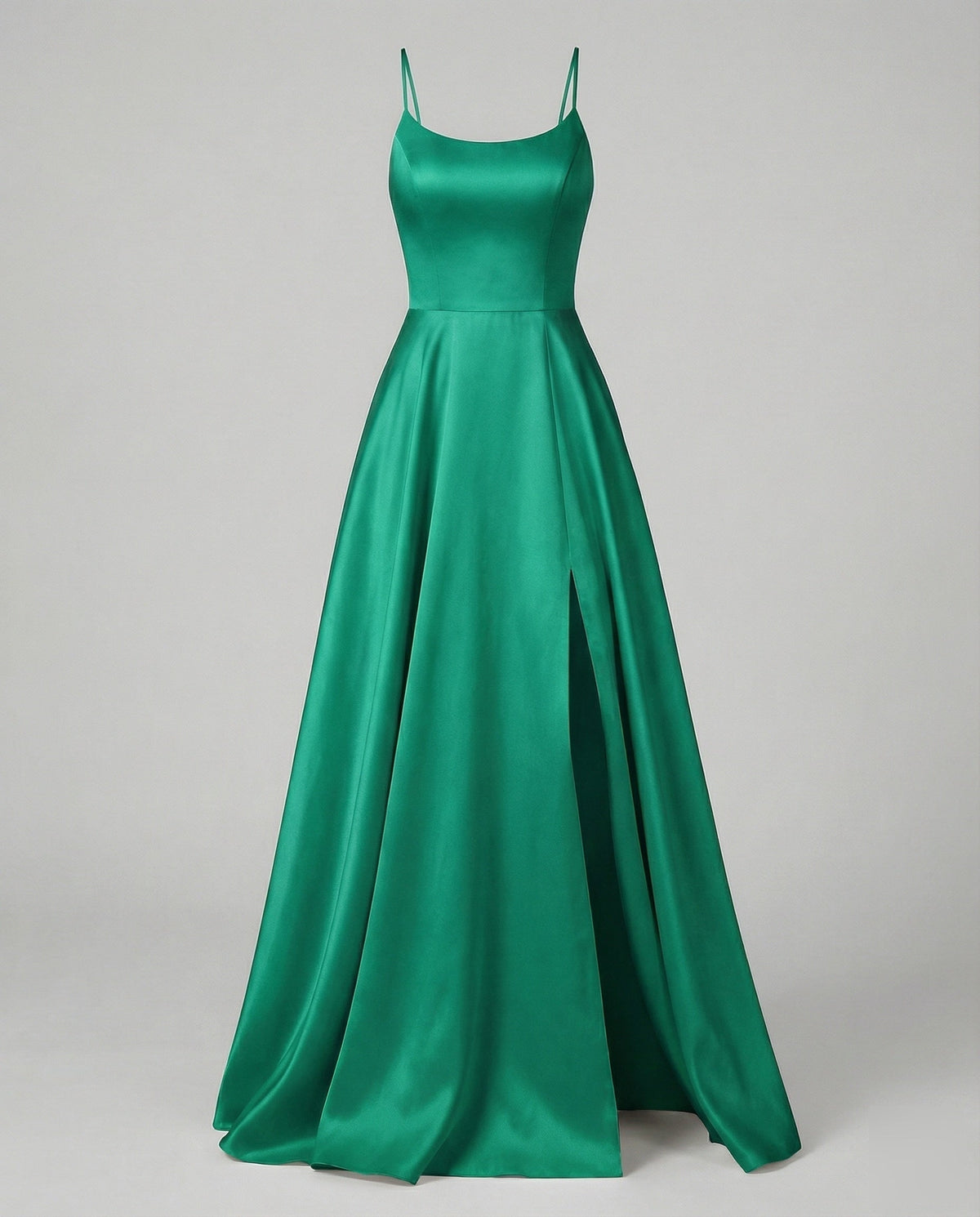 Women's Spaghetti Strap Gala Maxi Dress with Thigh Slit