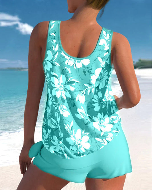 Women's Tankini Swimsuit with Trendy Design for Beach and Pool