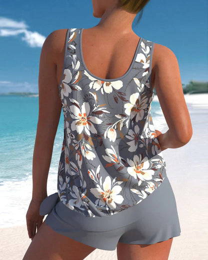 Women's Tankini Swimsuit with Trendy Design for Beach and Pool