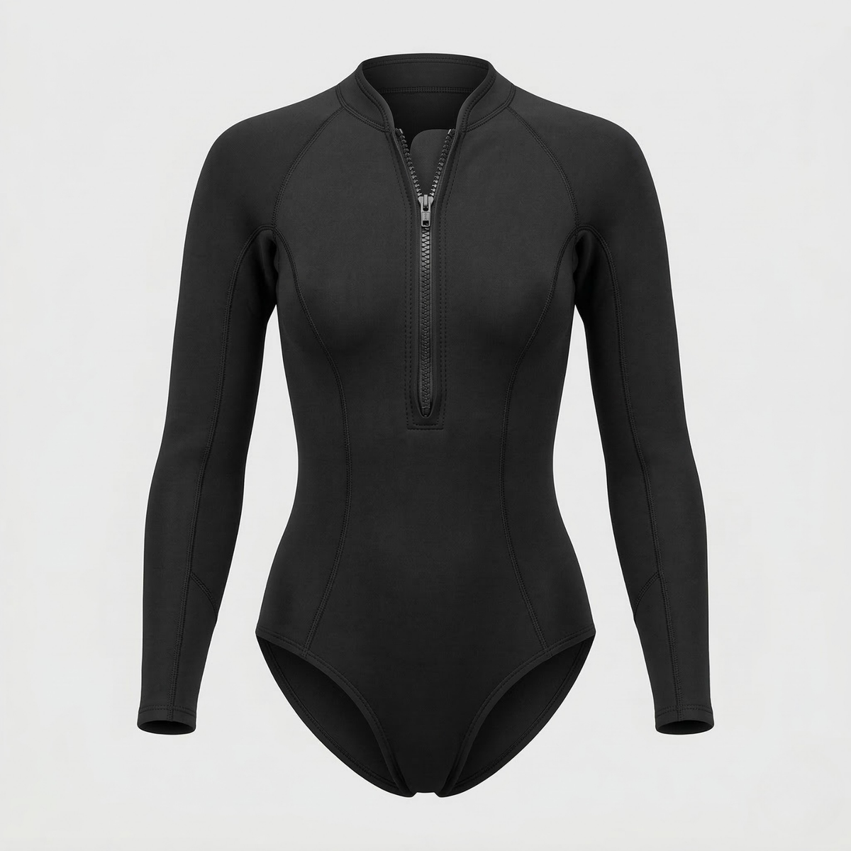 Women's Tropical Print Long Sleeve UV-Protection Surf Suit