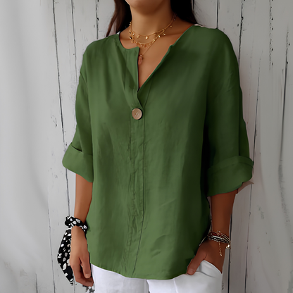 Women’s V-Neck Long-Sleeve Top