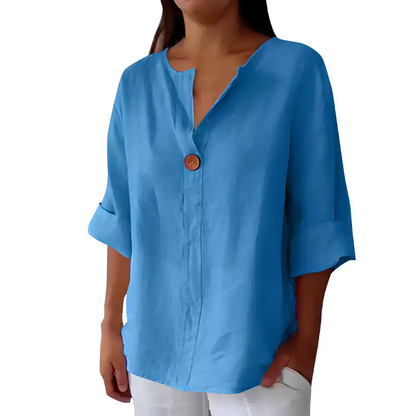 Women’s V-Neck Long-Sleeve Top