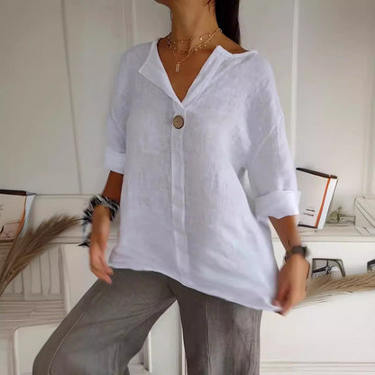 Women’s V-Neck Long-Sleeve Top