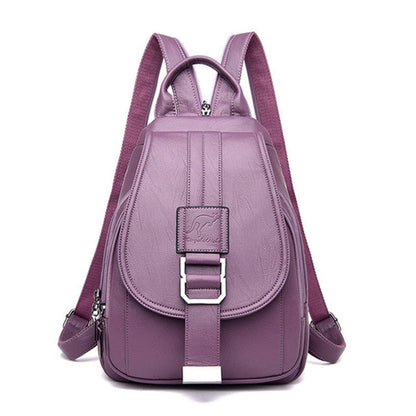 Women's Waterproof Leather Backpack