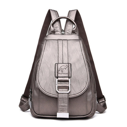 Women's Waterproof Leather Backpack