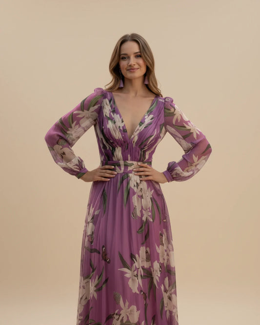 Women's Long Sleeve Summer Maxi Dress