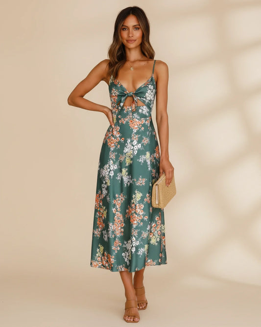 Women's Floral Summer Midi Dress