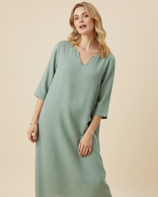 Women's V-Neck Summer Midi Dress