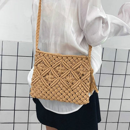 Woven Shoulder Bag | Summery & Stylish Women's Handbag