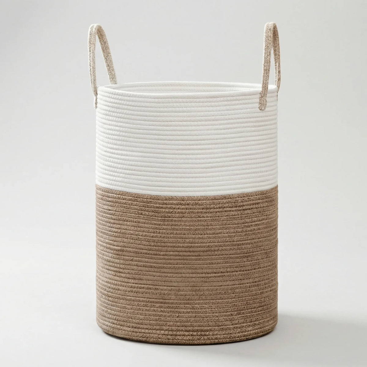 Woven Storage Basket with Carrying Handles