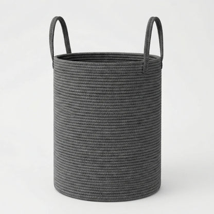 Woven Storage Basket with Carrying Handles